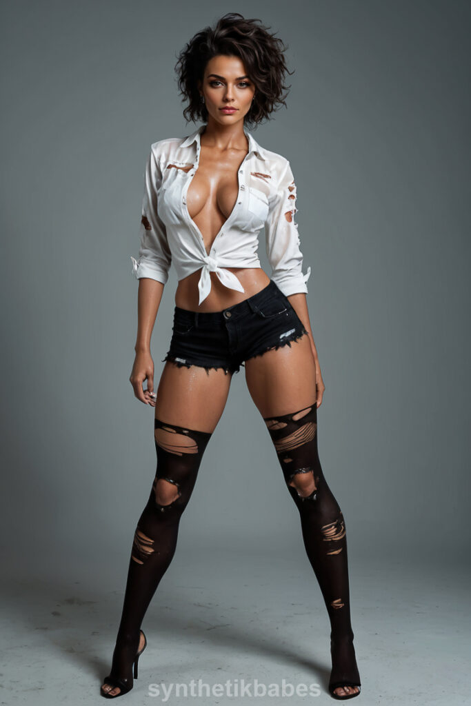 Citycore Muse II. A fit brunette takes the abandoned city as her runway in this gritty, elegant urban editorial.